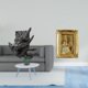thumbnail image 2 of Figura de mesa,Estantería sujetalibros Estatua Sujetalibros,Sujetalibros decorativos para libros pesados. Decoración para el hogar.,Marco de fotos,Soporte de resina para marco de, 2 of 8
