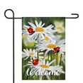 thumbnail image 2 of Welcome Ladybug and Daisey Outdoor Garden Flag 12.5" x 18", 2 of 3