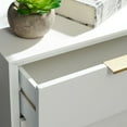 thumbnail image 4 of SAFAVIEH Baskin Contemporary White Rectangle Wood Storage End Table (18 in. W x 15 in. D x 24 in. H), 4 of 14