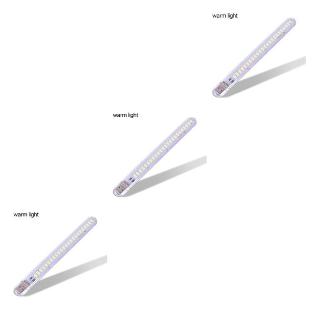 Ounissouiy Luz nocturna de plástico, 24 LED, reutilizable, brillante, alimentada por USB, Mini lámpara de noche elegante, herramienta de Type4 NO4