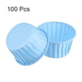thumbnail image 3 of 100pcs Moldes para Magdalenas de Papel de 3.5oz Antiadherentes Desechables Azul Unique Bargains, 3 of 6