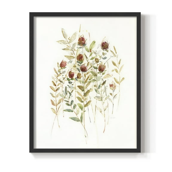 Wildflower Breeze II Framed Print - Solid Wood in Single Picture Frame Solid Wood 2 Framed Print