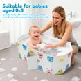 thumbnail image 6 of Austok Foldable Bathtub for Children Multifunctional Portable Bath Tub Large Toddler Bath for Age 0-8 All in One Design with Drain Plug, 6 of 8