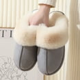 thumbnail image 4 of Women’s Warm Fuzzy Slippers Fluffy Soft Winter House Shoes Anti-Skid Plush Slippers for Indoor Outdoor Size 9, 4 of 8