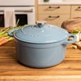 thumbnail image 3 of Lodge 5.5 Quart Ocean Enamel Cast Iron Dutch Oven, 3 of 7