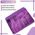 thumbnail image 2 of 11 Yard x 5.9 inch Tinsel Fringe Trim Dark Violet Metallic Foil Fringe Garland Tinsel Streamer Tinsel Garland Dance Costume Fringe Trimming for Wedding Birthday Party Decoration, 2 of 9