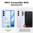 thumbnail image 5 of Casetego Shockproof Case for Samsung Galaxy A55/A35 5G with MagSafe & Screen Protectors, Blue, 5 of 9