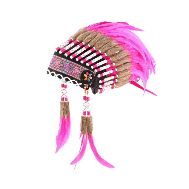 de plumas artificiales Halloween Headsel de disfraces Accesorios de disfraces Decoración Propiedades de la foto de la cabeza de la cabeza para Rojo