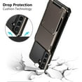 thumbnail image 5 of for Galaxy S21 Case Wallet 4-Card Flip Cover Credit Card Holder Slot Back Pocket Dual Layer Protective Hybrid Hard Shell Bumper Armor Case for Samsung S21 6.2 Gun Metal, 5 of 7