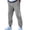 Grey, variant on Men's Casual Pants Mens Corduroy Cargo Sweatpants Long Solid Elastic Waist Casual Pants Hop Streetwear Pant Black XL