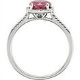 thumbnail image 2 of Jewels By Lux Sterling Silver Lab-Grown Ruby & .01 CTW Diamond Ring, 2 of 2