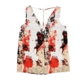 thumbnail image 1 of bar III Blouse en Tricot Imprimée pour Femmes, Multicolore, Moyen, 1 of 2