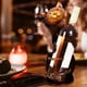 thumbnail image 2 of 1 estante de metal con forma de gato para vino, estante creativo para vino, decoración del gabinete del vino, estilo moderno lindo (bronce), 2 of 5