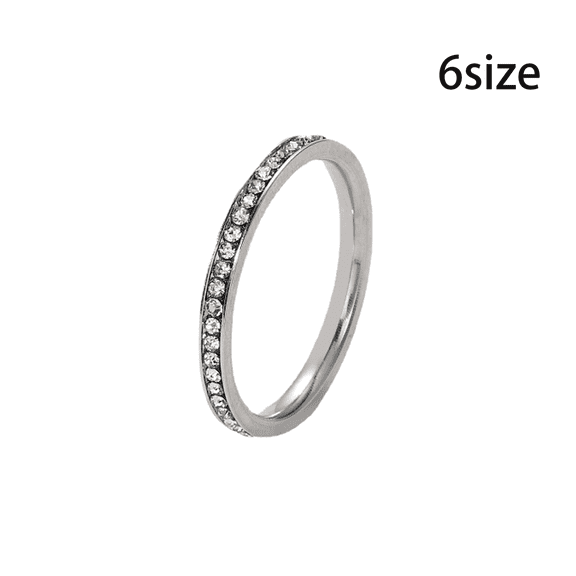 DESIGNICE Rings for Women Designed Vintage Rings Dazzling Moissanite Size 6