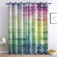 thumbnail image 1 of Fish Scale Curtains for Bedroom - Abstract Blackout Curtains for Living Room - Decorative Patterned Grommet Drapes - Window Treatments & Home Decor - 54 Inch Curtains 2 Panel Set - K&T264, 1 of 7