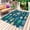 Blue, variant on Pink Fishes Outdoor Rug for Patio/Deck/Porch, Non-Slip Large Area Rug 5 x 7 Ft, Cartoon Coastal Ocean Fish Striped Indoor Outdoor Rugs Washable Area Rugs, Reversible Camping Rug Carpet Runner