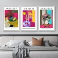 thumbnail image 2 of IDEA4WALL Framed Canvas Print Wall Art Set of 3 Abstract Flower Vases by Henri Matisse Retro Abstract Floral Fine Art Vintage Colorful Botanical Prints Artwork for Room Decor -, 2 of 5