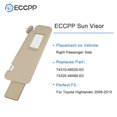 thumbnail image 5 of ECCPP Right Passenger Side Sun Visor Assembly with Sunroof Beige Fits For 2008-2013 For Toyota Highlander(74310-48520-E0,74320-48490-E0), 5 of 10