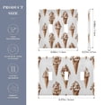 thumbnail image 2 of Yayeee Toggle Light Switch Wall Plate 3-Gang 6.37"x4.48" Decorative Outlet Cover, Brown Ice Cream Pattern, 2 of 7