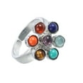 thumbnail image 6 of Unique Bargains Faux Natural Crystals Stones for Yoga Lovers Collectors Ring 7 Chakra Stones, 6 of 6