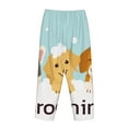 thumbnail image 3 of Lsque Cute Dog In Bathtub1 Print Women's Pajama Pants, Lounge Pant - Comfortable Home Wear,Elastic Waistband, Stylish Design-Medium, 3 of 9
