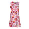 thumbnail image 3 of WILLBEST Vestidos De Verano Para Mujer, Vestido Informal De Verano Con Estampado Para Playa, Elegante, Flotante, De Longitud Media, Con Cuello Redondo Y Sin Mangas, 3 of 3