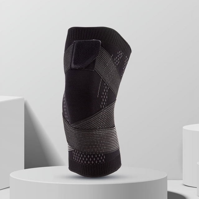 Correa de rodilla deportiva de nailon transpirable para baloncesto, fútbol, running y fitness. Cómoda.