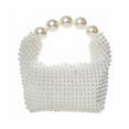thumbnail image 5 of Women Pearl Beaded Clutch Handle Bag Evening HandBag for Wedding Party, 5 of 6