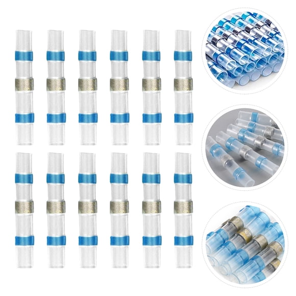 BALAHAPY 200Ud Conectores Transparentes Para Cables Termoretráctiles Con Soldadura Sin Estaño Fácil Y