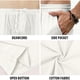 thumbnail image 4 of Pantalones de lino para hombre, pantalones largos casuales, pantalones de playa para yoga, holgados y livianos, con cordón, 4 of 6