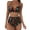 Black, variant on "Gubotare Bikinis For Women High Waisted Women's Two Piece Halter Swimsuit Push Up Bikini Set Swimwear with Boyshorts Sporty V Neck Bathing Suit,Green L"