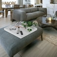 thumbnail image 6 of Hanobe Wood Large Ottoman Tray, White Serving Decorative Trays for Home Decor Coffee Table Ottoman Table Topper, 20", 6 of 9