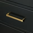 thumbnail image 4 of Ariel Hepburn 37 In. Right Offset Oval Sink Vanity With White Quartz Countertop In Black, 4 of 9