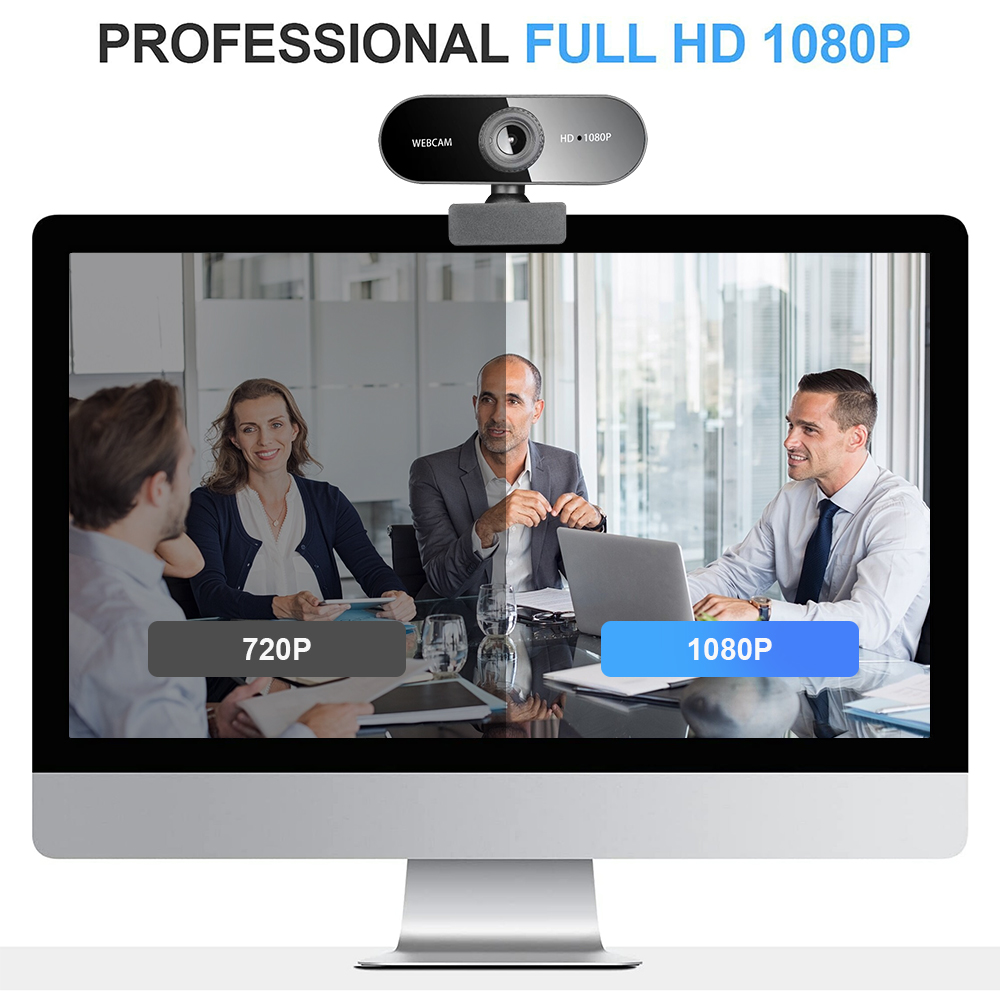 RONY 1080P Webcam with Dual Noise-Cancelling Mics photo 3