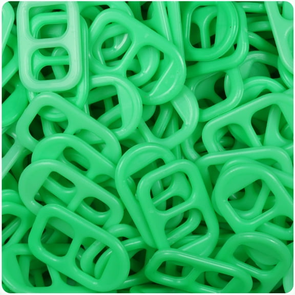 BeadTin Grasshopper Neon Bright 25mm Soda Pop Tabs (2oz)
