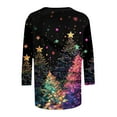 thumbnail image 4 of Winter Saving Talove Long Sleeve Shirts for Women Graphic Printed Sweatshirt Women Fall Clothes Oversized Pullover Womens Tops Casual Cotton Christmas Shirts, 4 of 5