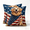 A-2Pcs, variant on Diceymbol Patriotic Golden Retriever Throw Pillow Cover 4th of July Decorations American Flag Dog Pillow Case For Couch Sofa Living Room 250th Anniversary 17.72In