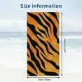 thumbnail image 3 of PHYHOO Tiger Skin Print Microfiber Beach Towel, Animal Pattern Large Oversized Beach Towel Lightweight Quick Dry Soft Absorbent Bath Towel, Sand Free Towel for Swimming Travel Sports 30x60in, 3 of 8