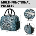 thumbnail image 6 of Womens Blue Leopard Print Lunch Box for Work,Insulated Lunch Bag for Women,Loncheras Para Mujer,Leakproof Adult Lunch Bag for Work,Beach,Travel,Picnic,Camping, 6 of 7