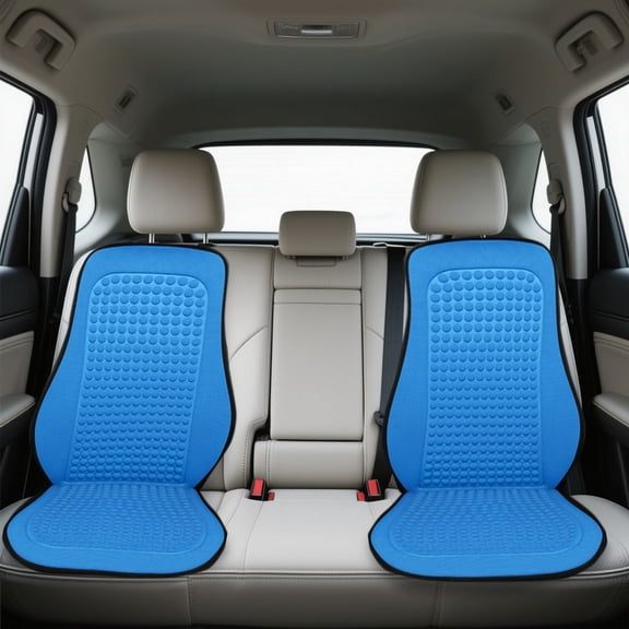 Summer Breathable Car Seat Cushion Nonâ Comfort Auto Seat Pad with Massage Bead Surface Mesh Cooling Driving Seat Mat for Driver Passenger Car Interior Accessory