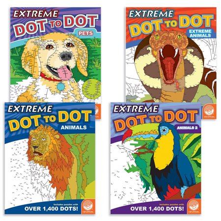 Extreme Dot to Dot: Animals Set of 4, TOYS THAT TEACH: Studies show that connect-the-dot puzzles are one of the best tools for teaching children.., By (Best Animes For Kids)