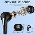 thumbnail image 6 of New Bluetooth 5.2 earphones J97 wireless headphones led TWS with dual microphone earpiece cvc8.0 noise cancel headsets earbuds bqwchin, 6 of 8