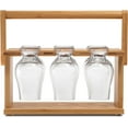 thumbnail image 4 of CairnCaddy Bamboo Whiskey Glass Holder - Carrier and Drying Rack for Whisky Tasting Glassware, 4 of 11