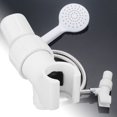 thumbnail image 3 of Soporte de ducha ABS ajustable, organizador, separador de agua con enchufe de tres vías para baño, 3 of 8