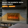 thumbnail image 4 of edx 36"Electric Fireplace, 1500W, 13 Adjustable Flame Colors, 12-Hour Timer, Low-Noise Design, Supports Wall-Mounted/Freestanding/Built-In Installation, 4 of 9
