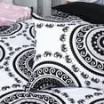 thumbnail image 5 of REGALWOVEN 2 Piece Bohemian Comforter Set, Twin White Black, 5 of 6