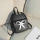 thumbnail image 1 of Mochila pequeña bordada con nombre personalizado para mujer, bolsa de regalo de vacaciones, compras, viajes, Bowknot Fivean unisex, 1 of 2