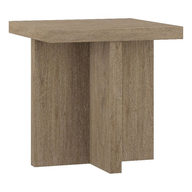 Henn&Hart Table d'Appoint 22" en Chêne Gris Vieilli