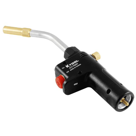 K Tool International 70057 Self Igniting Propane Torch Head Piezo Safety Lock