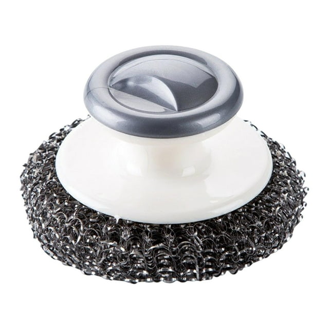 Limpiador de hierro fundido, depurador de acero inoxidable, ollas reutilizables, utensilios de cocina, herramienta de limpieza, estufas, depurador de Gris